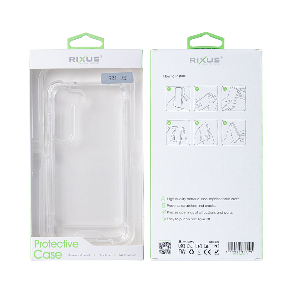 Samsung S21 FE Clear Case – Stødsikkert Akryl Cover - 2 - reFix.dk
