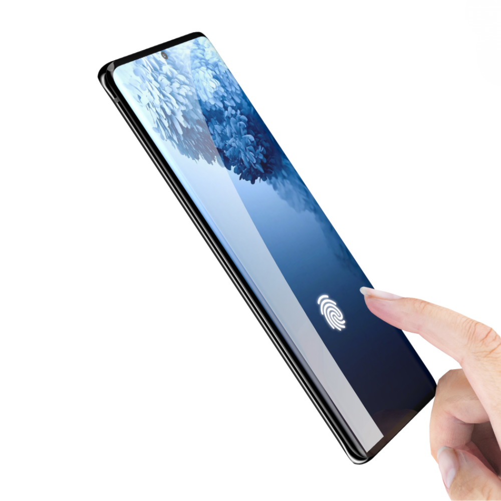Samsung S22 Ultra Skærmbeskyttelse – Full Cover UV Hærdet Glas - 1 - reFix.dk
