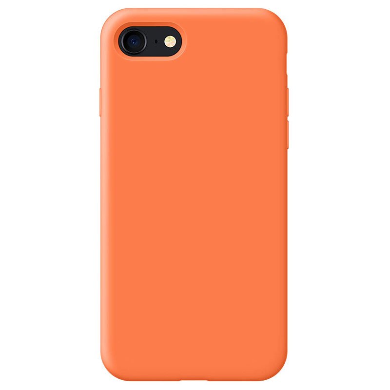 Silikone cover til iPhone 8 / 7 / SE 2020 orange - reFix.dk