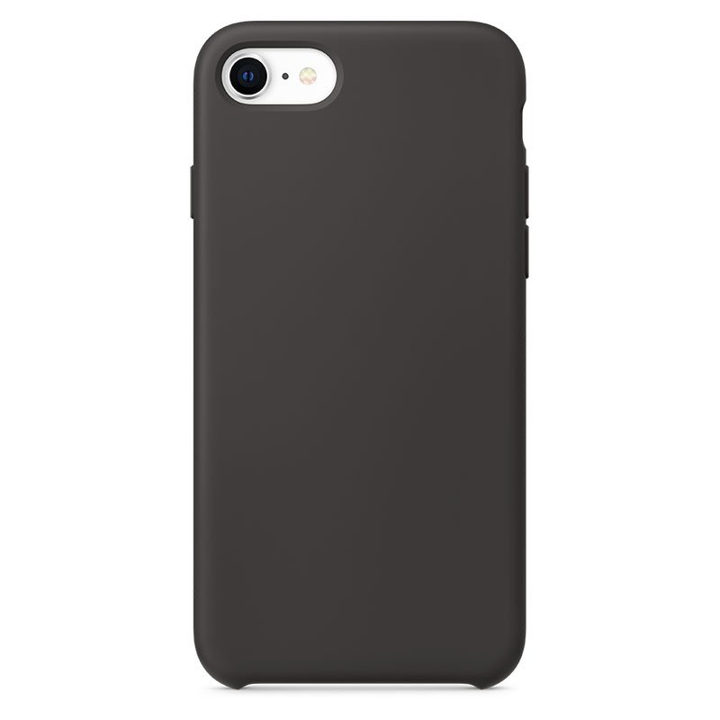 Silikone cover til iPhone 8 / 7 / SE 2020 sort - reFix.dk