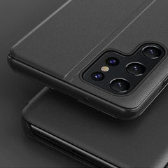 Smart View eco-læder cover til Samsung S24 Ultra - Sort