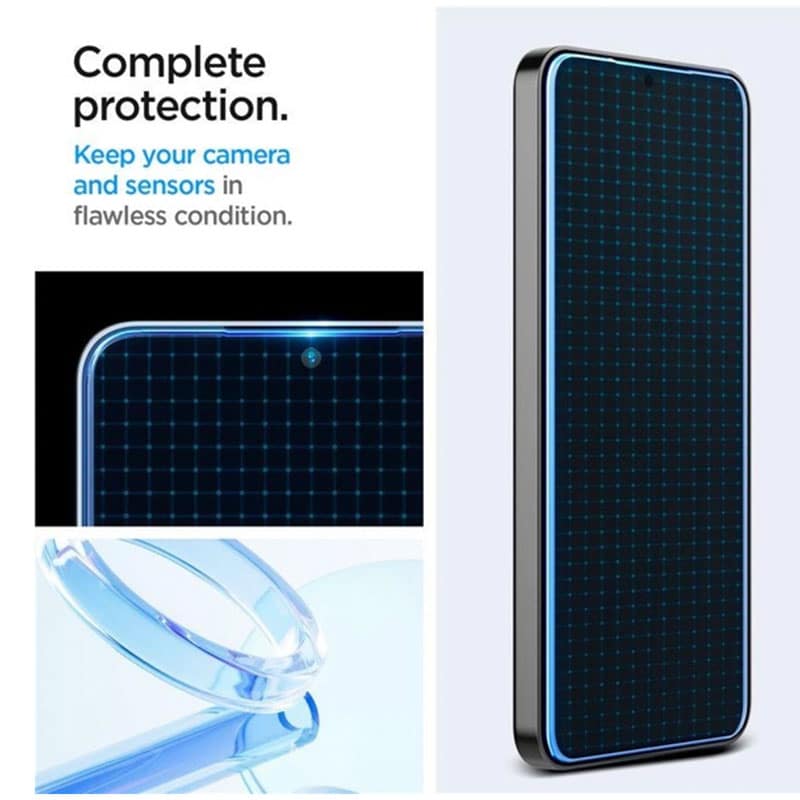 Spigen GLAS EZ. Fit skærmbeskyttelse til Samsung S24 - 4 - reFix.dk