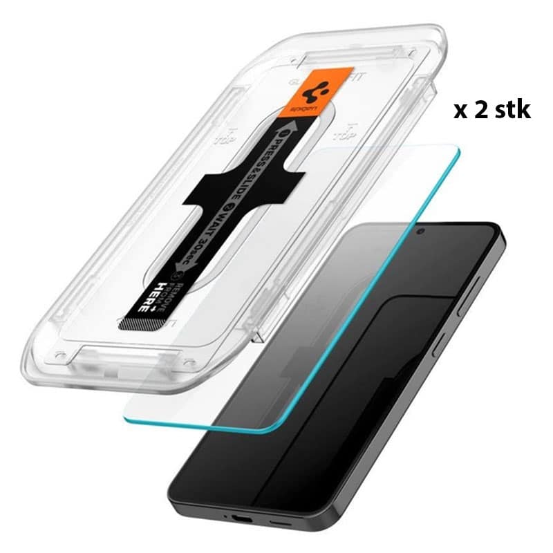 Spigen GLAS EZ. Fit skærmbeskyttelse til Samsung S24 - reFix.dk