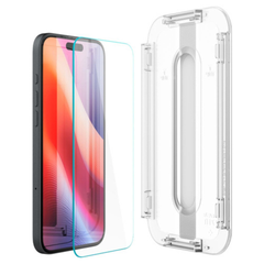 iPhone 16 / 15 Skærmbeskyttelse – Spigen EZ Fit Glas.tR | reFix.dk