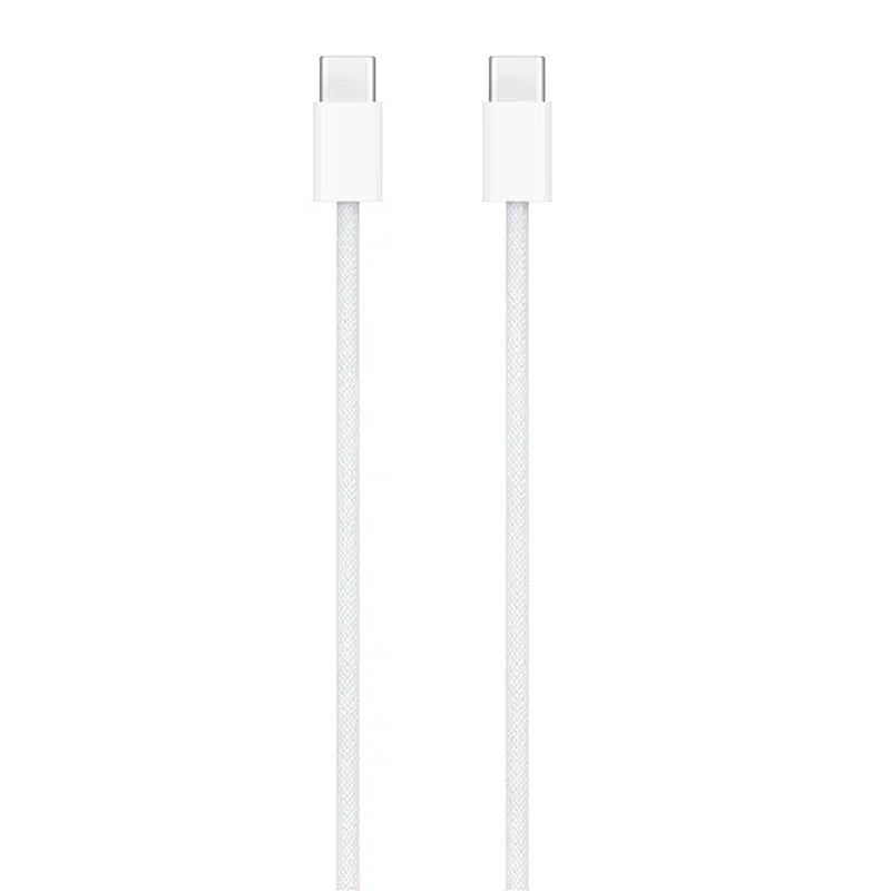 USB-C woven opladerkabel (1m) (bulk) Hvid - reFix.dk