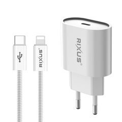 USB-C Hurtig Oplader 30W med Lightning Kabel - reFix.dk