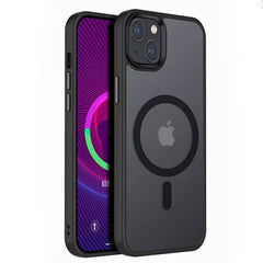 Akryl Clear case til iPhone 13 - sort - reFix.dk
