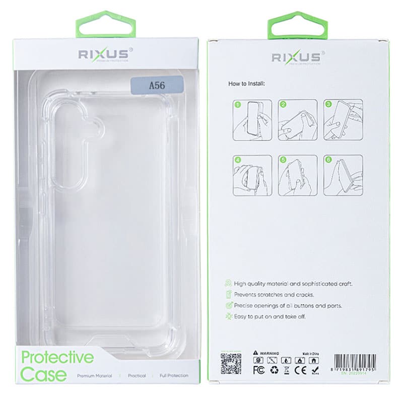 Akryl safety clear case til Samsung A56 - Pakkens indhold - reFix.dk