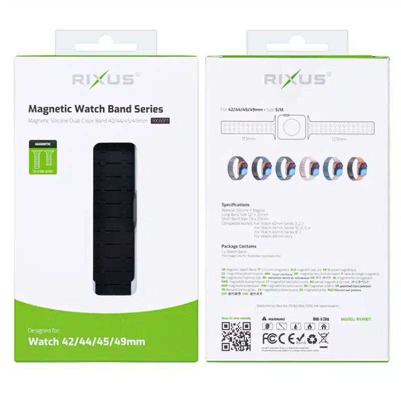 Apple Watch Magnetisk silikone rem til 42 / 44 / 45 / 49mm - Pakkens indhold - reFix.dk