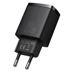 Baseus Compact hurtig oplader (20W) sort 1 - reFix.dk