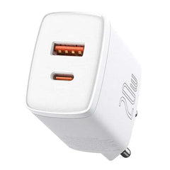 Baseus Compact hurtig oplader (20W) hvid - reFix.dk