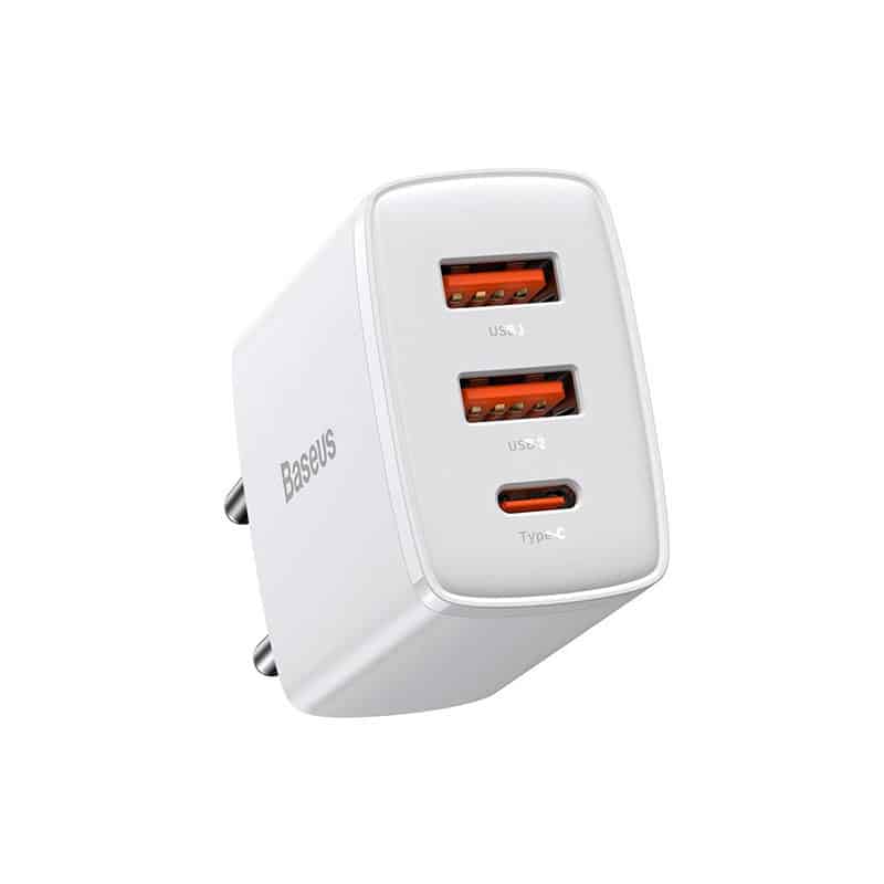 Baseus hurtig oplader (30 W) - hvid