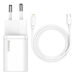 Baseus Super hurtig oplader med USB-C / Lightning kabel (20 W) - reFix.dk