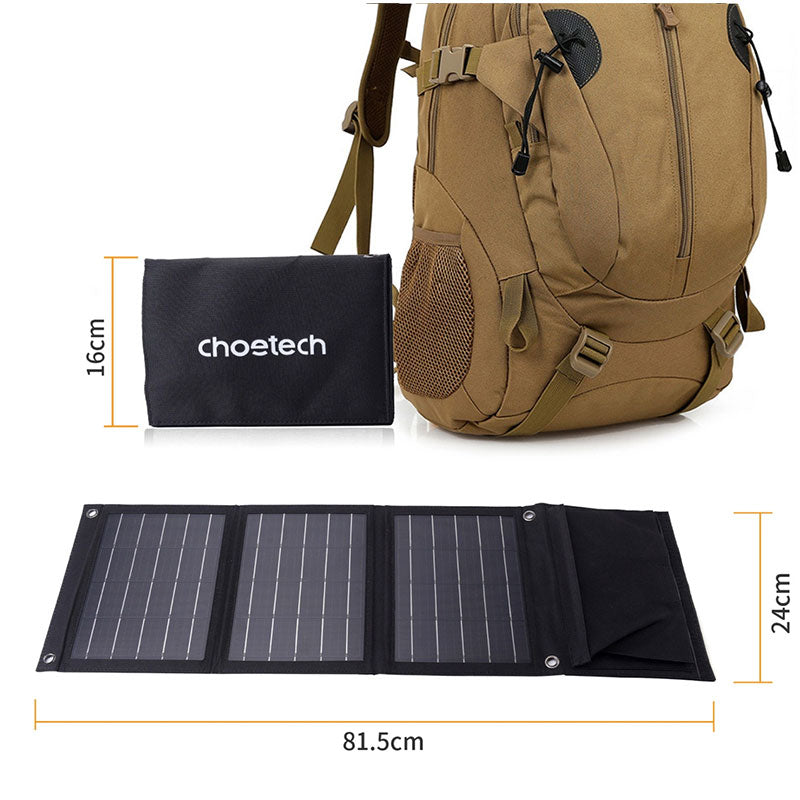 Choetech Foldbar Solcelle oplader 22W 1 - reFix.dk