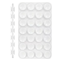 Dobbelt Silikone Sugekop Mobilholder - Hvid - reFix.dk