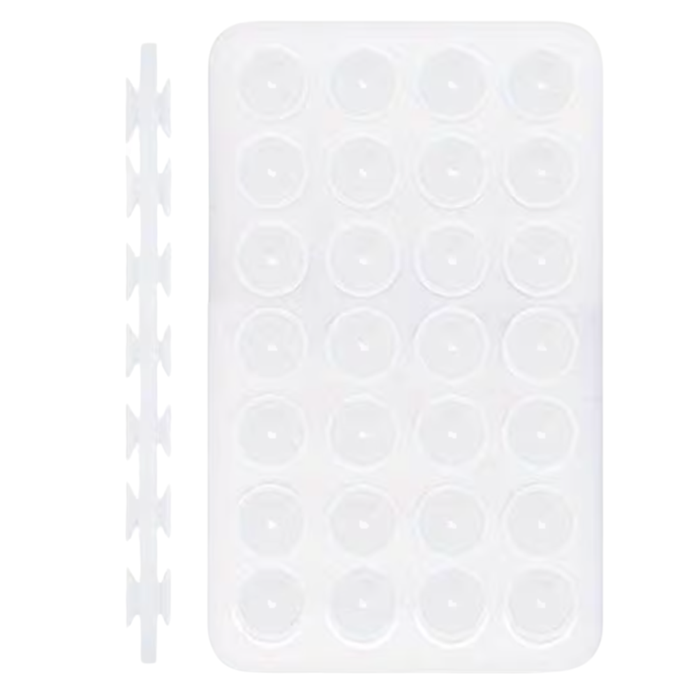 Dobbelt Silikone Sugekop Mobilholder - Transparent - reFix.dk