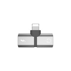 Dual lightning adapter i sølv - reFix.dk