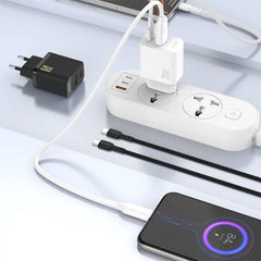 Dudao 25W GaN hurtig oplader (+ USB-C kabel) - 2 - reFix.dk