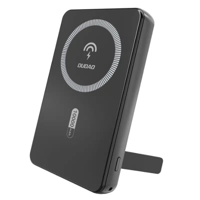 Dudao K14S+ 10000mAh powerbank med USB-C / USB-A / MagSafe med stativ - Sort - reFix.dk