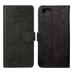 Flip læder cover til iPhone SE (2022 / 2020) / 8 / 7 - sort - 1 - reFix.dk