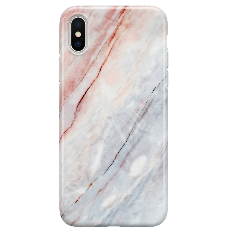 Marble cover til iPhone X / XS - Granit marble - reFix.dk