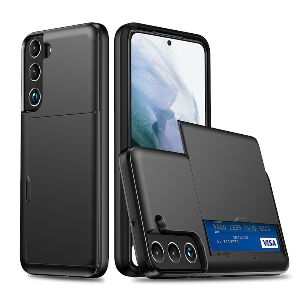 Hybrid cover med kortholder til Samsung S22 - reFix.dk