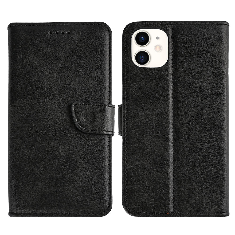 iPhone 11 Cover – Læder Flip Cover med Kortholder - reFix.dk