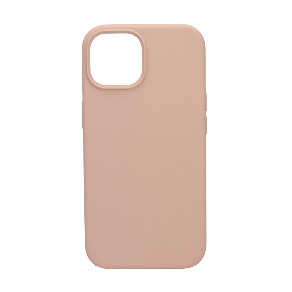 iPhone 15  Cover – Premium Soft Touch Silikone - Pink-sand - reFix.dk