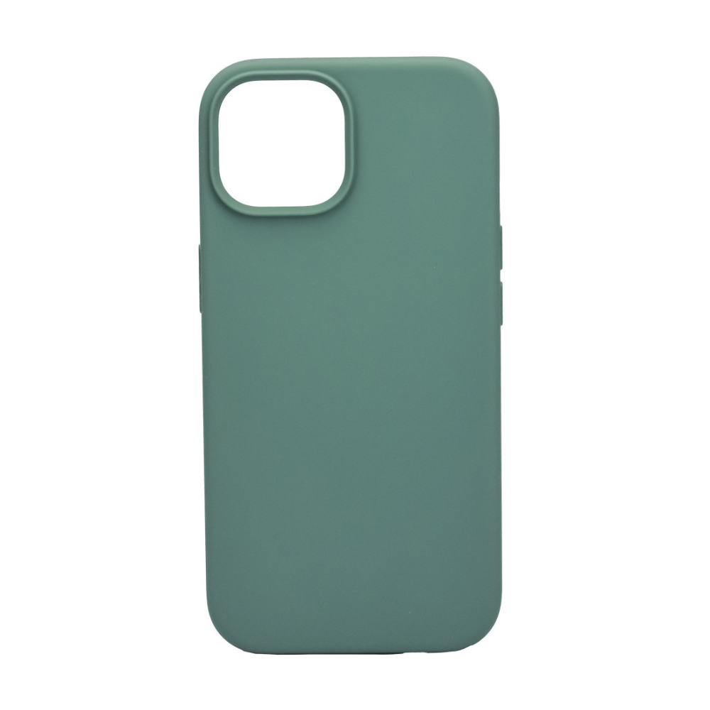 iPhone 15  Cover – Premium Soft Touch Silikone - oliven - reFix.dk