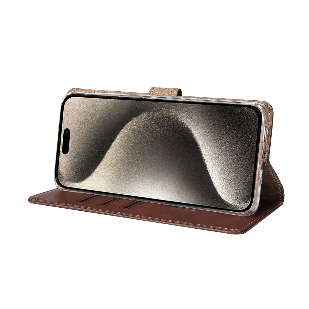 iPhone 15 Pro Max Cover – Læder Flip Cover - 1 - reFix.dk