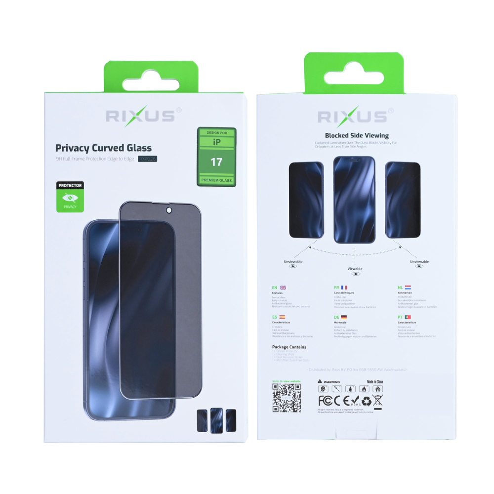 iPhone 17Privacy Skærmbeskyttelse – Premium Full Cover - 2 - reFix.dk
