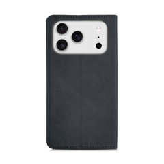 iPhone 17 Wallet Cover – Med Magnetisk Lås - Sort - reFix.dk