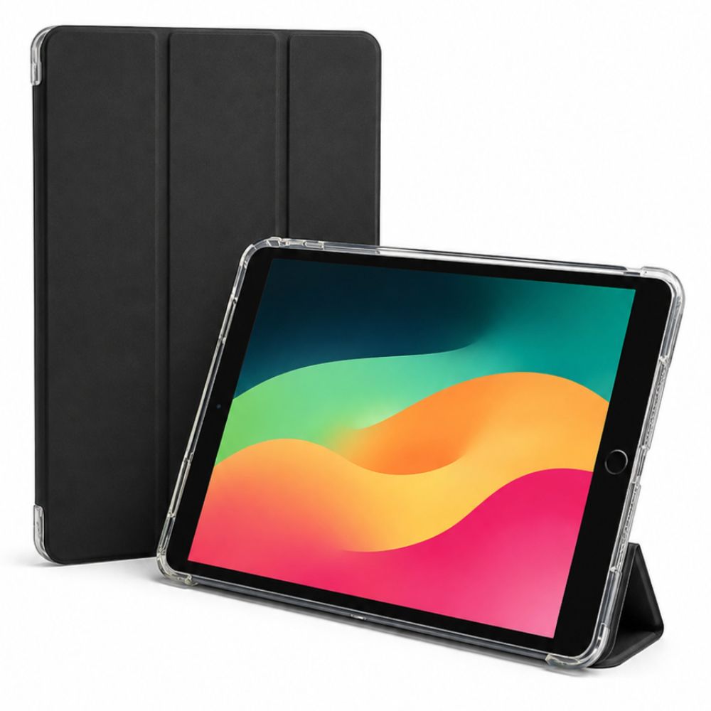 iPad 10 (2022) / iPad 11 (2025) Cover – Tri-Fold Stand - Sort - reFix.dk