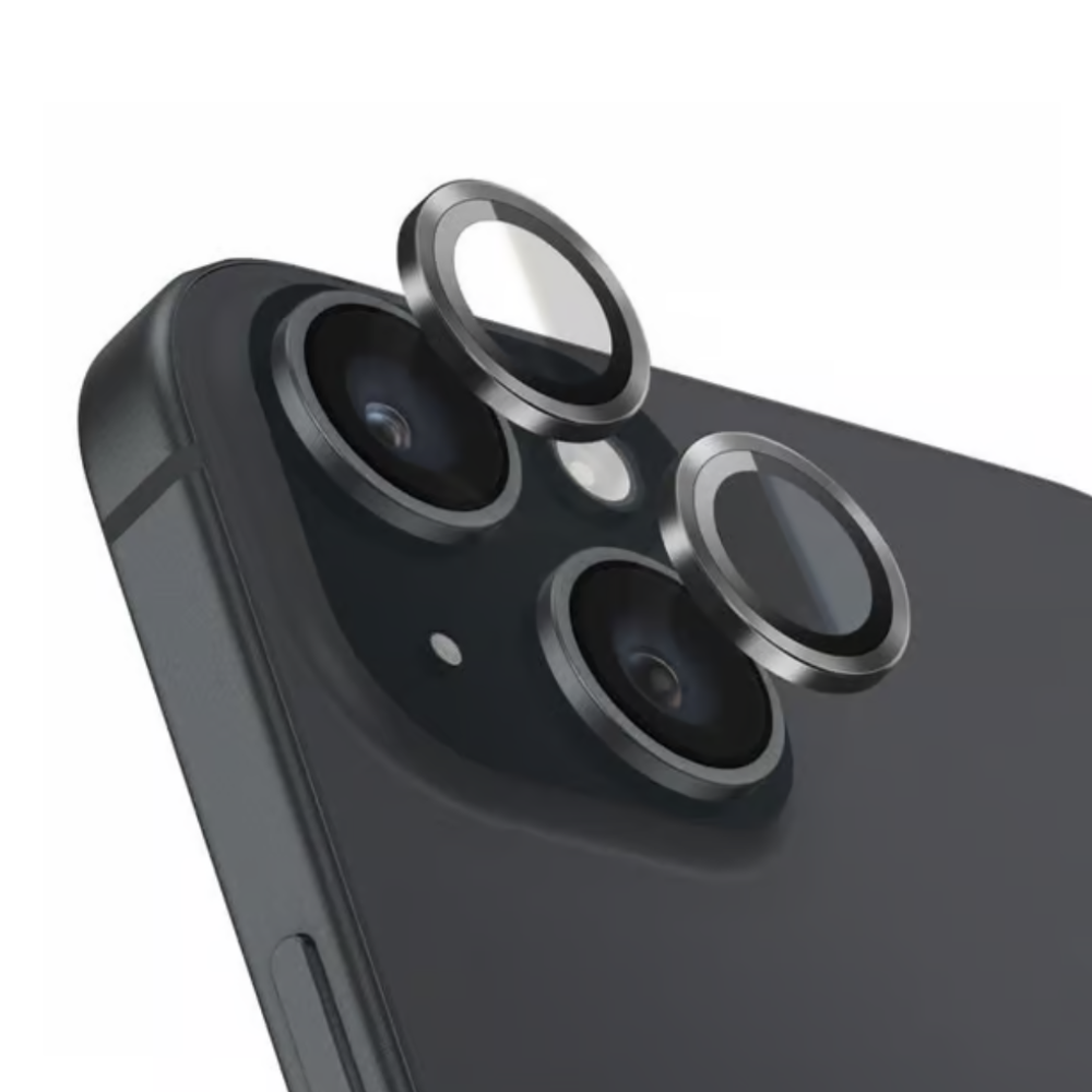 iPhone 15 / 15 Plus Kamera Linse Beskyttelse – Metal & Hærdet Glas (HD) - reFix.dk