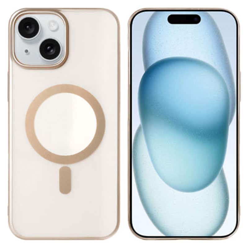 iPhone 15 instinct mag cover - Desert titanium - reFix.dk