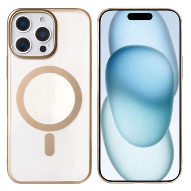 iPhone 15 Pro instinct mag cover - Desert Titanium - reFix.dk