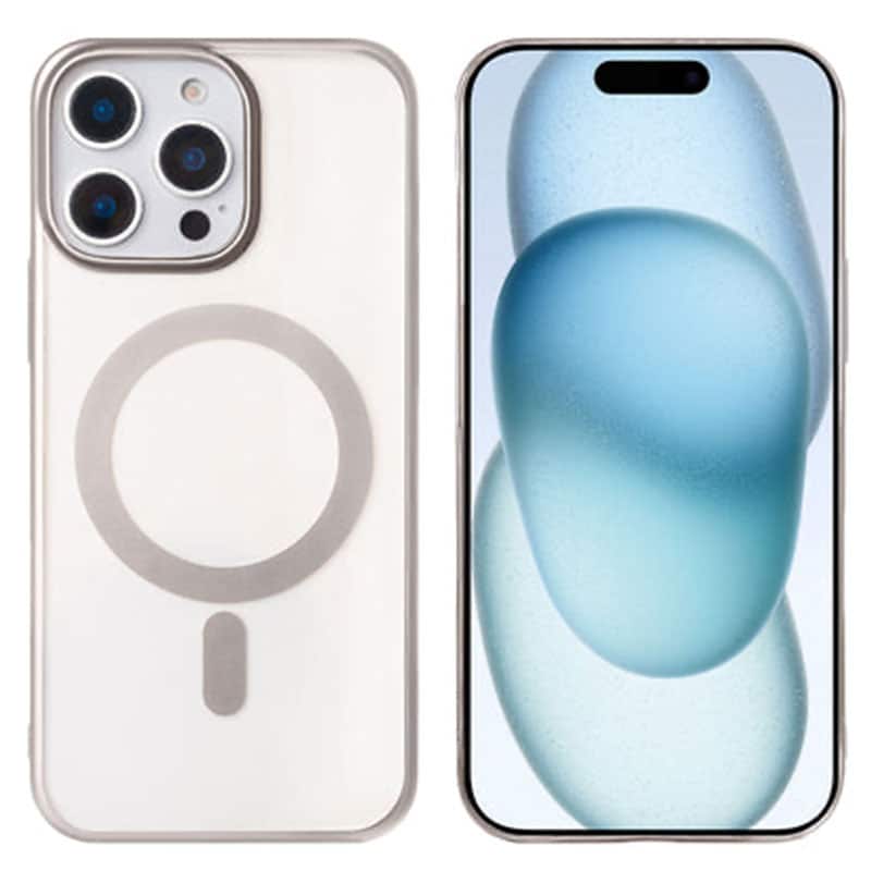 iPhone 15 Pro instinct mag cover - Titanium grå - reFix.dk