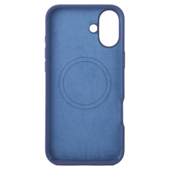 iPhone 16 Cover – Premium Soft Touch Silikone Med MagSafe - Mørkeblå 1 - reFix.dk