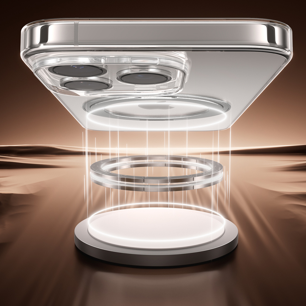 iPhone 16 Pro MagSafe Cover med 360 Graders Ringholder - Sort - 1 - reFix.dk