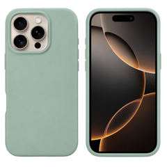 iPhone 16 Pro Cover – Premium Soft Touch Silikone - mintgrøn - reFix.dk