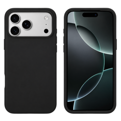 iPhone 17 Pro Max Cover – Premium Soft Touch Silikone Med MagSafe - Sort - reFix.dk