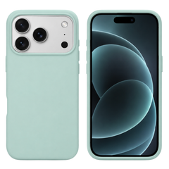 iPhone 17 Pro Cover – Premium Soft Touch Silikone - mingrønt - 1 - reFix.dk