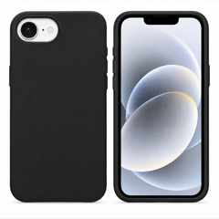 iPhone 17e / 16e Cover – Premium Soft Touch Silikone Med MagSafe - sort - reFix.dk
