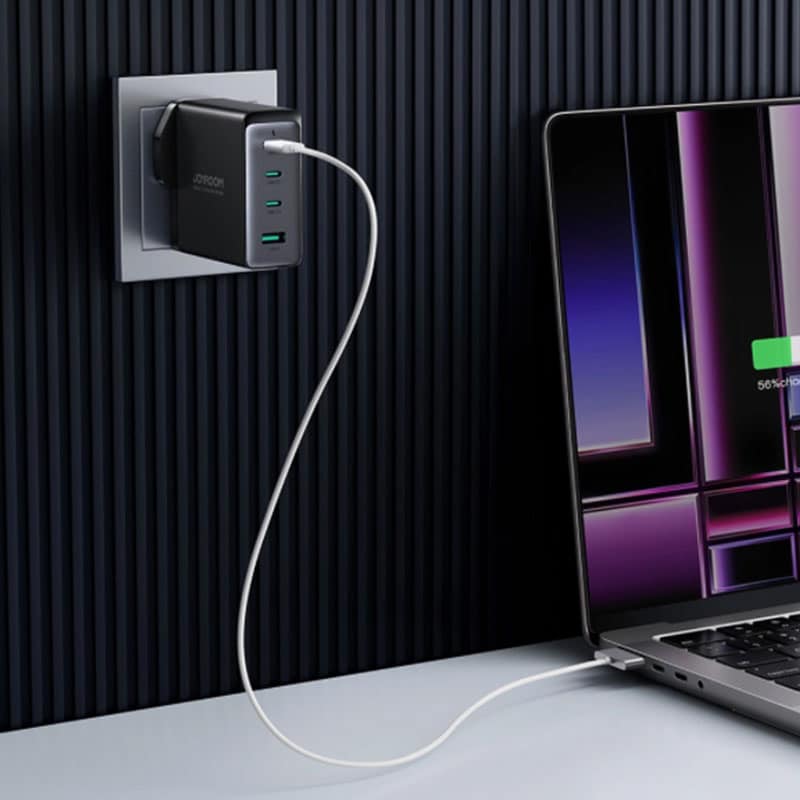 Joyroom 140W GaN hurtig oplader - 3xUSB-C og 1xUSB (UK Stik) - 4 - reFix.dk