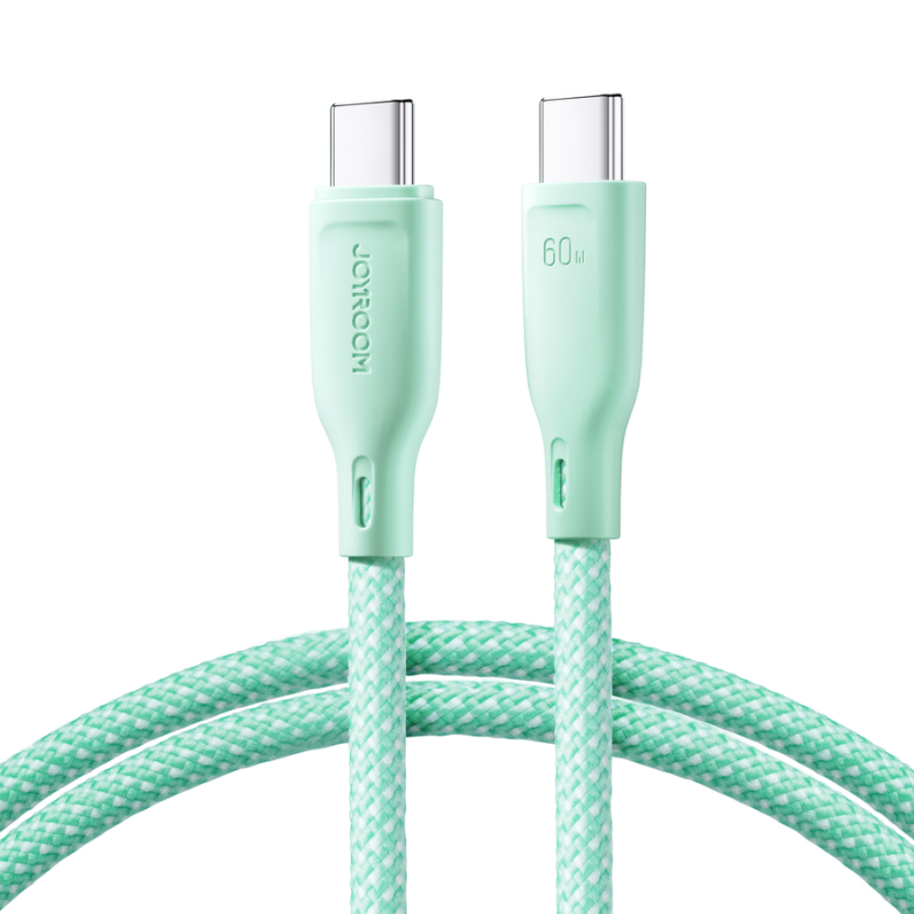 Joyroom 60W Multi-Color Serie USB-C Opladerkabel (1m) - Grøn - reFix.dk