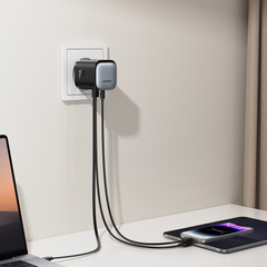 Joyroom 65W GaN Oplader Med Indbygget USB-C Kabel - 4 - reFix.dk