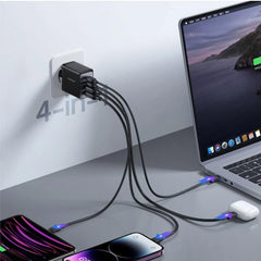 Joyroom 67W GaN hurtig oplader - 2xUSB-C og 2xUSB - 3 - reFix.dk