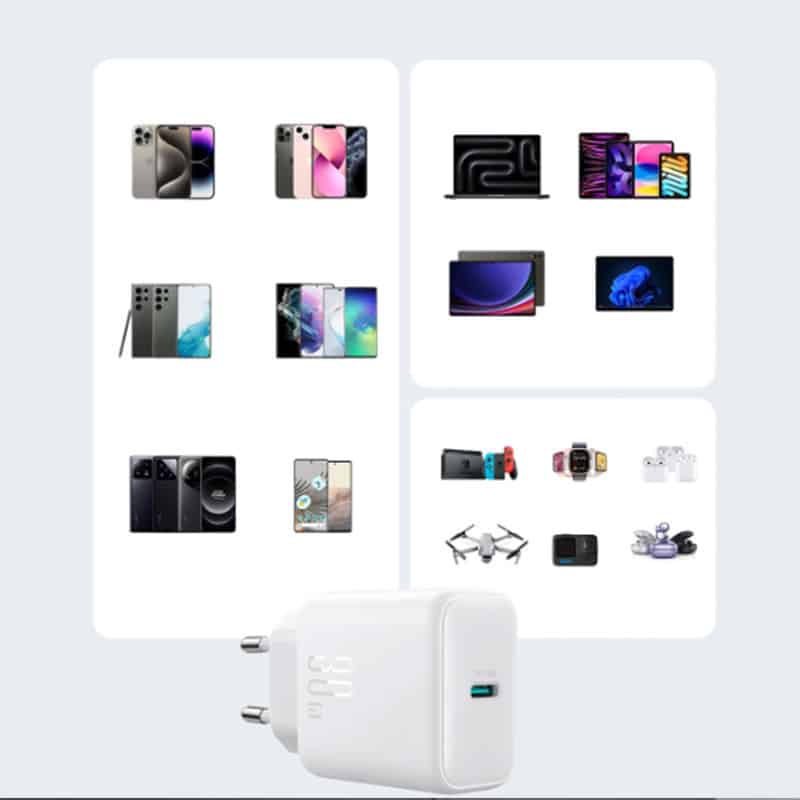 Joyroom PD 30W Hurtig Oplader med USB-C til USB-C kabel (1m) - 4 - reFix.dk