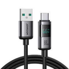 Joyroom Prism USB til USB-C opladerkabel med LED Display (66W) - reFix.dk