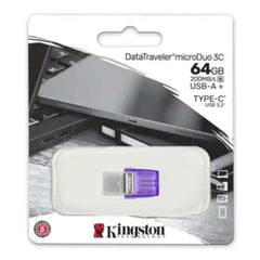 Kingston Datatraveler microDuo 3C - 64GB - Pakkens indhold - reFix.dk